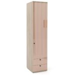 Dulap haine PRIMAVERA 45, H200, 1U2S, bara umerase, Oak, Cappuccino Gloss