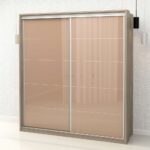 Dulap haine usi glisante PRIMAVERA 205, H225, Oak, Cappuccino Gloss