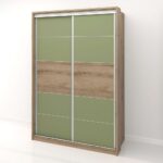 Dulap haine usi glisante PRIMAVERA 155, H225, Stejar, Pesto