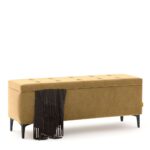 Lada depozitare GEORGIA 120x40, Catifea Galben Mustar