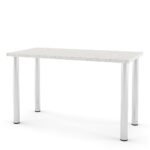 Masa bucatarie DOMINO 122x60, picioare metalice rotunde Inox, blat termic 3 Mozaic F39