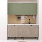 Mobila bucatarie DOMINO A180, Oak, Pesto