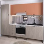 Mobila bucatarie DOMINO A255, Oak, Ginger