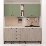 Mobila bucatarie DOMINO A200, Oak, Pesto