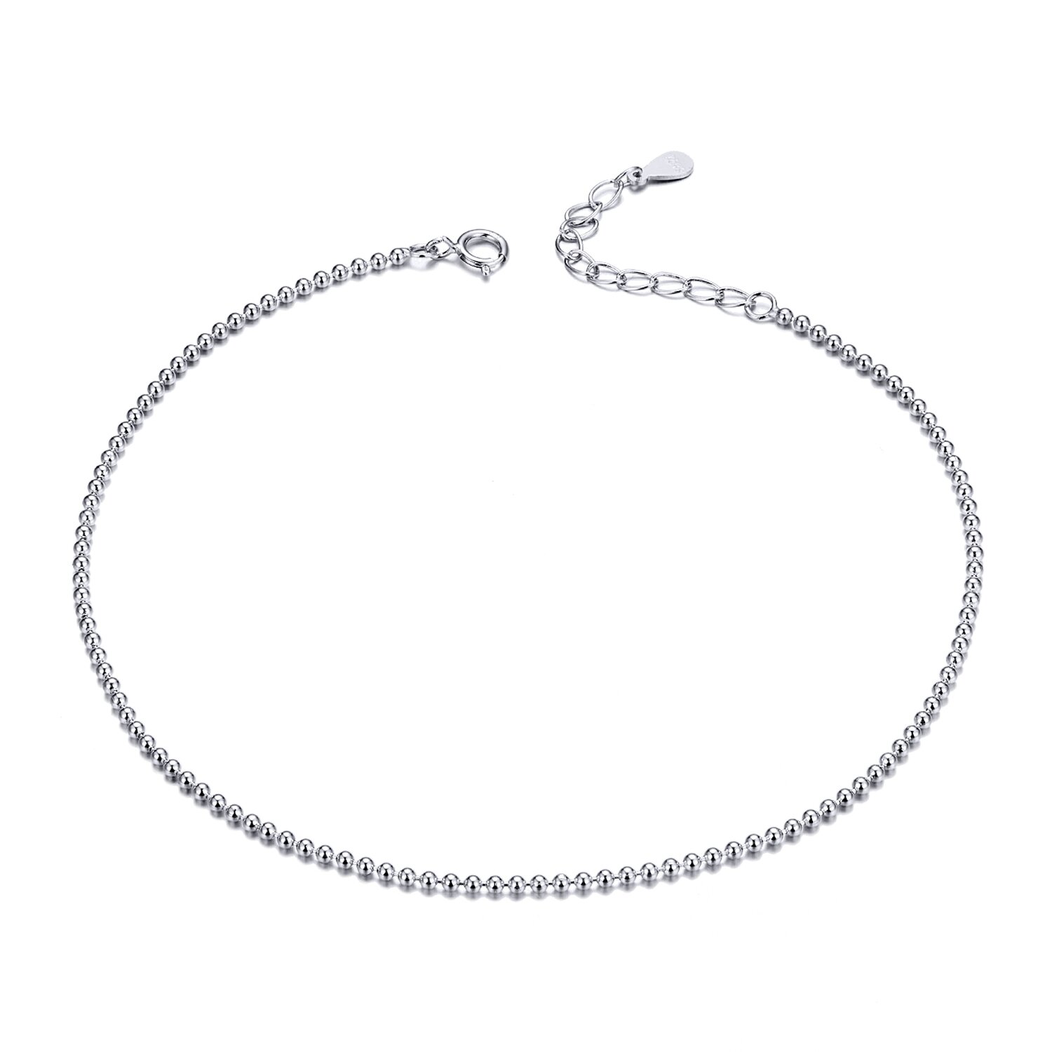 bratara-de-glezna-din-argint-silver-simple-beads-96160-4 Bratara de glezna din argint Silver Simple Beads - imagine 1