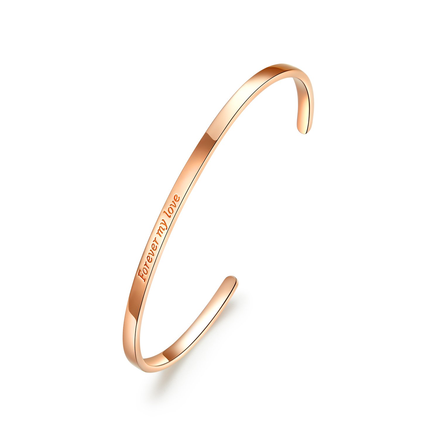 bratara-din-argint-rose-gold-forever-my-love-67578-4 Bratara din argint Rose Gold Forever my Love - imagine 1