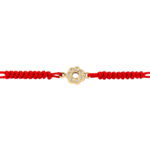 Bratara snur si aur 14k Crystal Flower