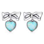 Cercei din argint Color Bowknot