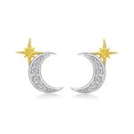 Cercei din argint Little Half Moon