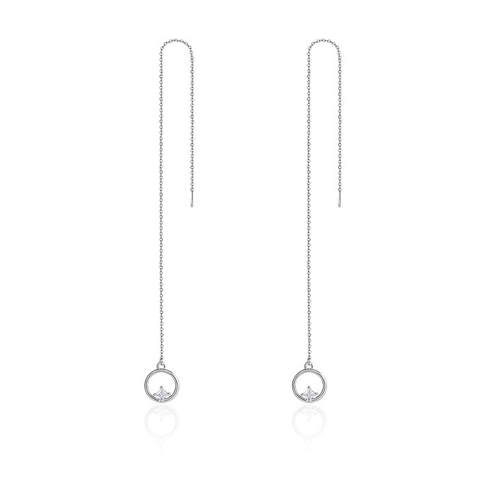 cercei-din-argint-long-tassel-circle-53694-4 Cercei din argint Long Tassel Circle - imagine 1