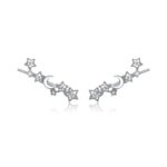 Cercei din argint Shining Stars & Moon