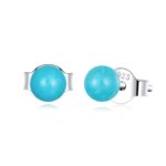 Cercei din argint Small Turquoise Ball