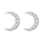 Cercei din argint Studded Moon