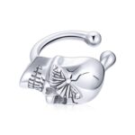 CERCEL din argint Skull Clip