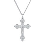 Colier din argint Big Silver Cross