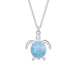 Colier din argint Blue Turtle