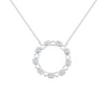 Colier din argint Circle of Love