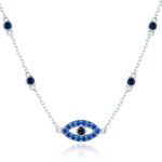 Colier din argint Glamour Blue Eye
