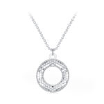 Colier din argint Silver Coins Big Circle