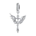 Talisman din argint Angel Demon Cross