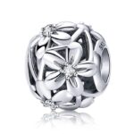 Talisman din argint Blooming Silver Flowers
