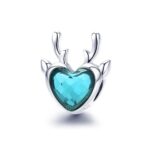 Talisman din argint Blue Crystal Elk