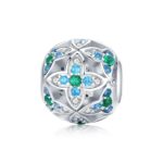 Talisman din argint Blue Lotus Flowers