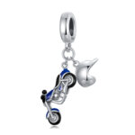 Talisman din argint Blue Motorcycle