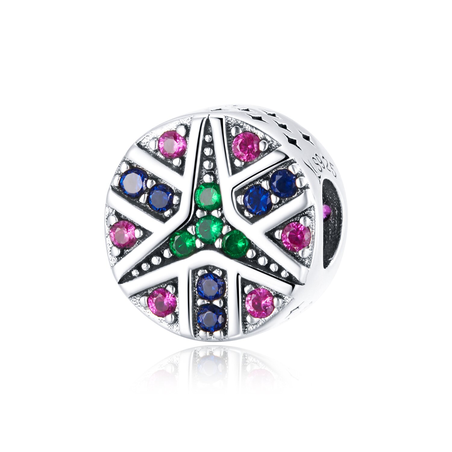 talisman-din-argint-colorful-star-charm-89587-4 Talisman din argint Colorful Star Charm - imagine 1