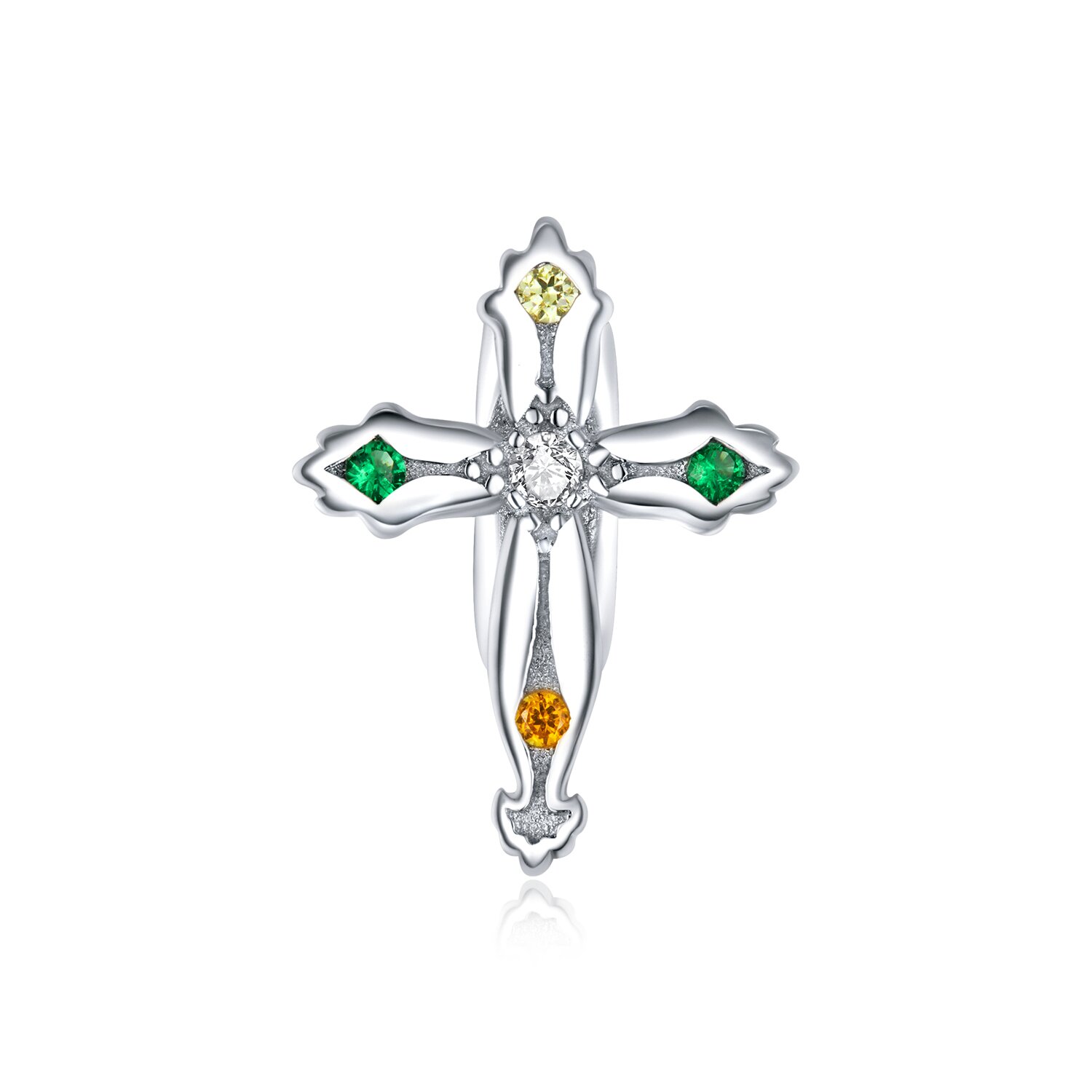 talisman-din-argint-cross-bead-82828-4 Talisman din argint Cross Bead - imagine 1