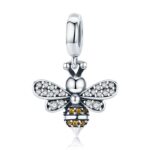 Talisman din argint Crystal Bee