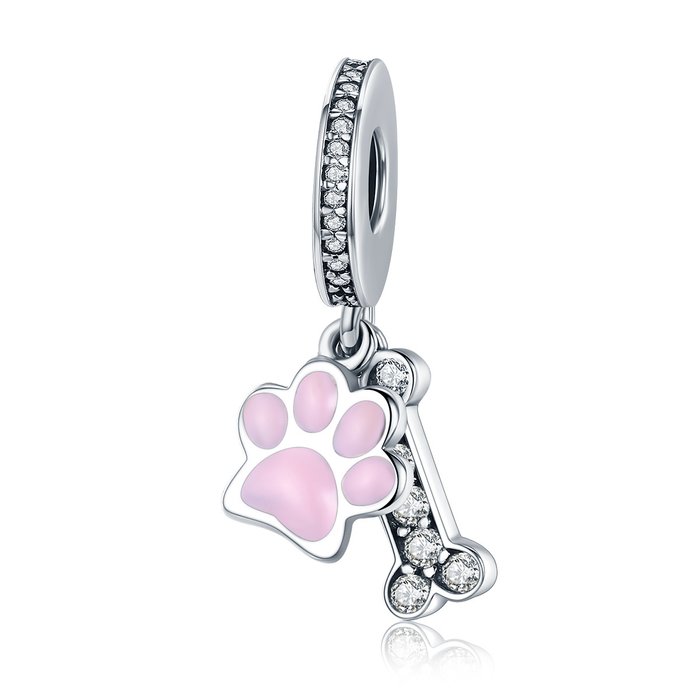 talisman-din-argint-cu-os-si-labuta-roz-49824-4 Talisman din argint cu Os si Labuta Roz - imagine 1