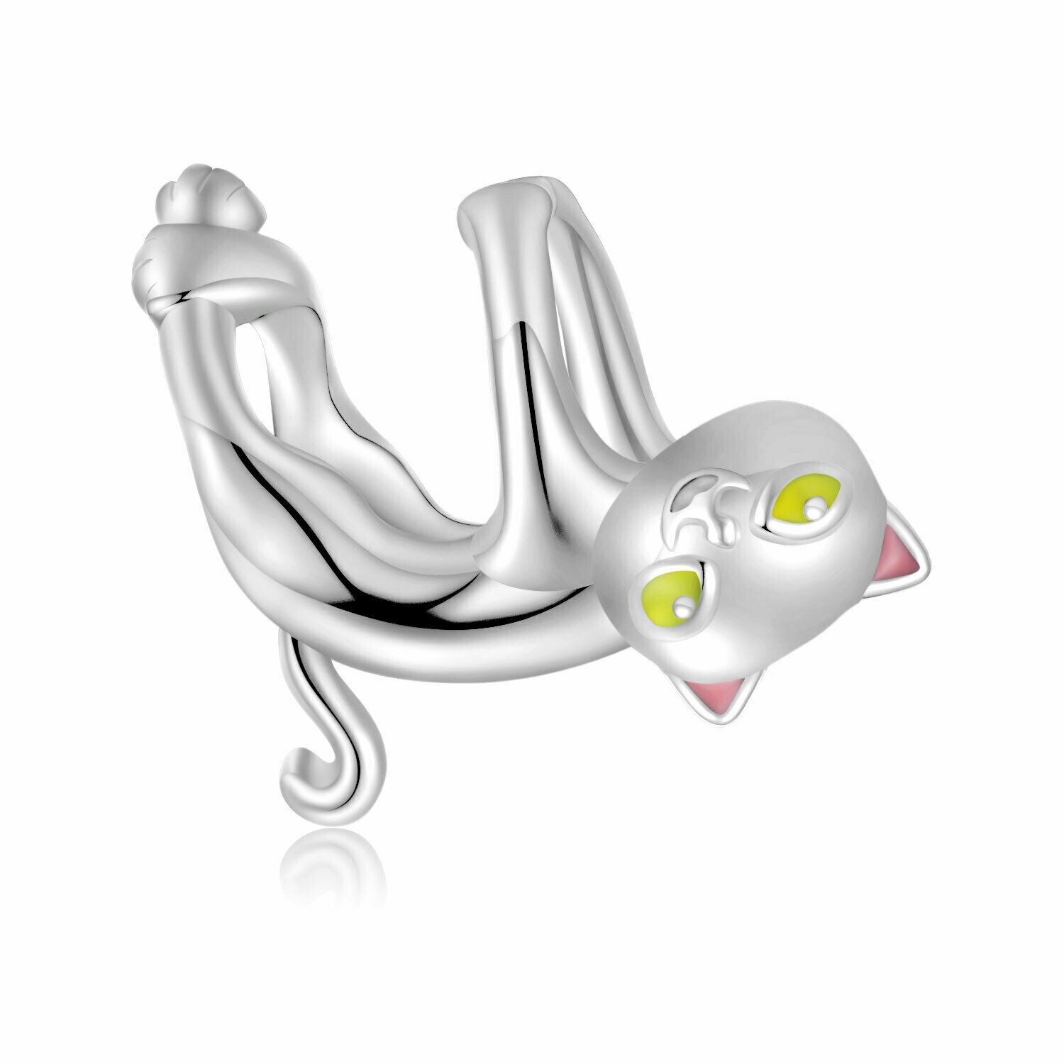 talisman-din-argint-funny-cat-132905-4 Talisman din argint Funny Cat - imagine 1