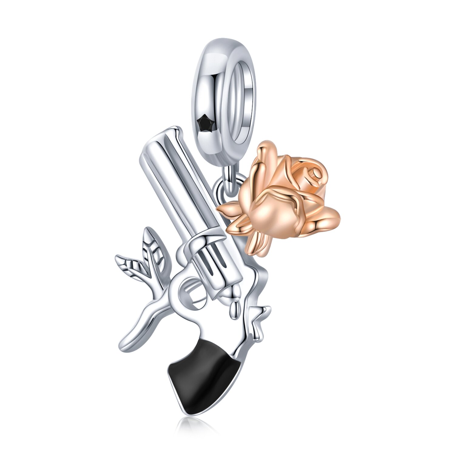 talisman-din-argint-gun-and-rose-99040-4 Talisman din argint Gun and Rose - imagine 1