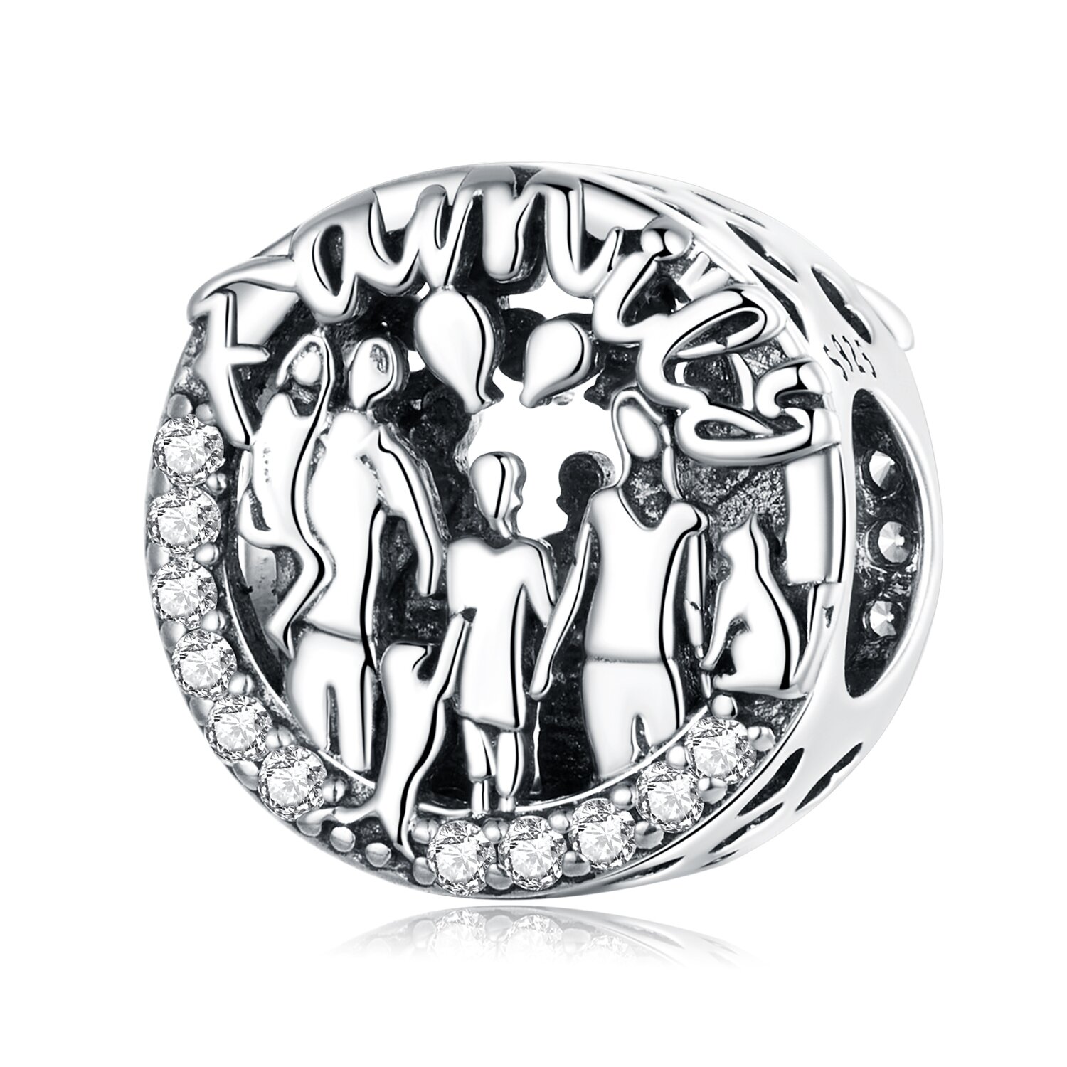 talisman-din-argint-happy-family-122309-4 Talisman din argint Happy Family - imagine 1
