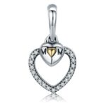 Talisman din argint Heart Mom