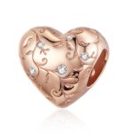 Talisman din argint Rose Gold Love You More