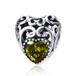 Talisman din argint Vintage Birthstone - August