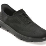 Pantofi sport SKECHERS negri, GARZA, din material textil