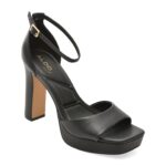 Sandale elegante ALDO negre, ELEONIA 001, din piele ecologica