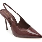 Pantofi dama eleganti ALDO visinii, PUCKERUP 601, din piele ecologica