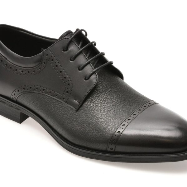 Pantofi eleganti EPICA negri, J3856, din piele naturala