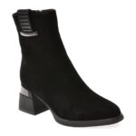 Botine EPICA negre, M10, din piele intoarsa