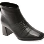 Botine EPICA negre, M77072, din piele naturala