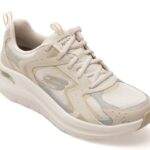 Pantofi sport Dama SKECHERS bej, ARCH FIT 2.0, din material textil