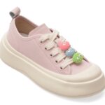 Pantofi sport Dama PASS COLLECTION roz, MQ60013, din piele naturala