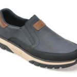 Pantofi RIEKER bleumarin, B9350, din piele ecologica