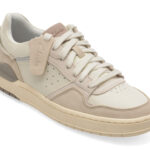 Pantofi sport CLARKS bej, COURTLITE 2 LO, din piele intoarsa