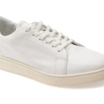 Pantofi sport BULETTI albi, 7162, din piele naturala