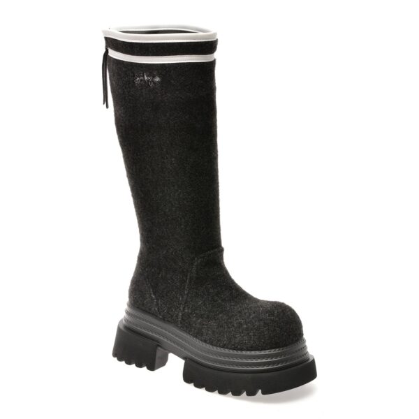 Cizme Femei GRYXX negre, 6061, din material textil